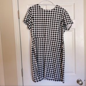 Old Navy, black and white gingham dress, XXL
